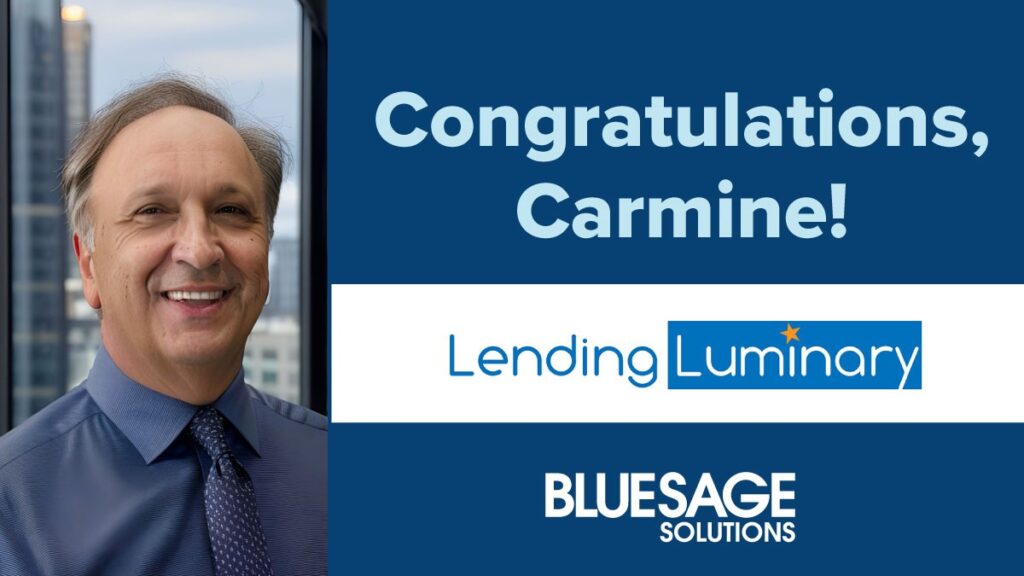 Blue Sage Solutions President and Founder Carmine Cacciavillani Lending Luminary Winner