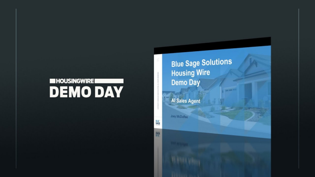 HousingWire August Demo Day of Blue Sage AI Sales Agent, fully voice- and text-enabled to streamline loan officer workflows.